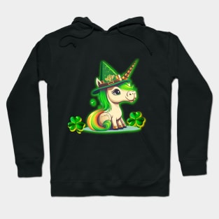 Cute and Funny St Patrick’s Day Unicorn Design Lepricorn Hoodie